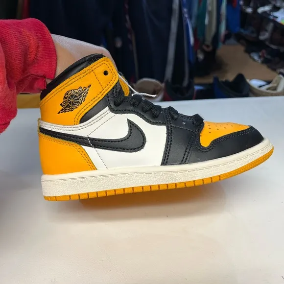 Nike Air Jordan High-Top Sneakers - Black and Orange