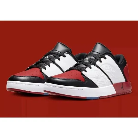 Nike Air Jordan NU Retro 1 Low Varsity Red Black Sneakers DV5141-601 Mens Sz 15