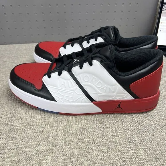 Nike Air Jordan NU Retro 1 Low Varsity Red Black Sneakers DV5141-601 Mens Sz 15