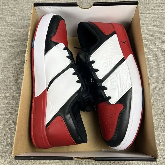 Nike Air Jordan NU Retro 1 Low Varsity Red Black Sneakers DV5141-601 Mens Sz 15