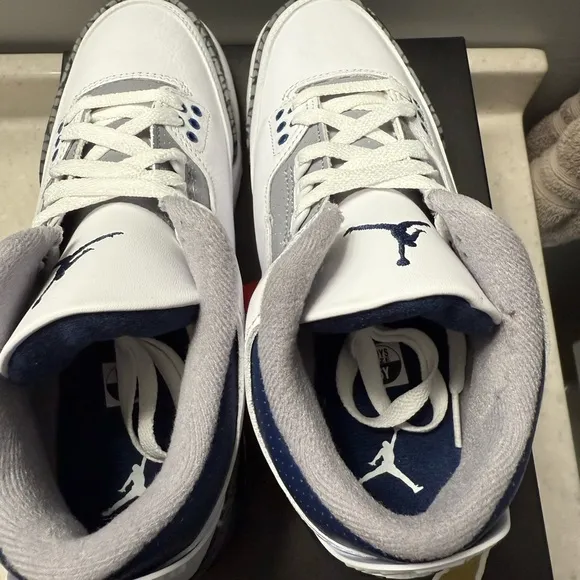 Nike Air Jordan Retro 3 - Navy Size 6 Youth