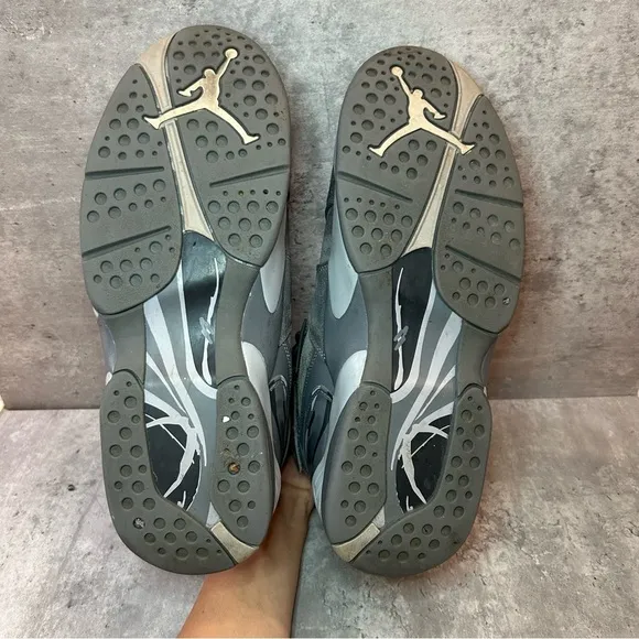 Nike Air Jordan Retro 8 'Cool Grey' Sneakers Mens sz 10 - grey