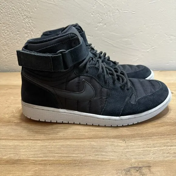 Nike Air Jordan Retro High Strap Sneakers Black Men's 11