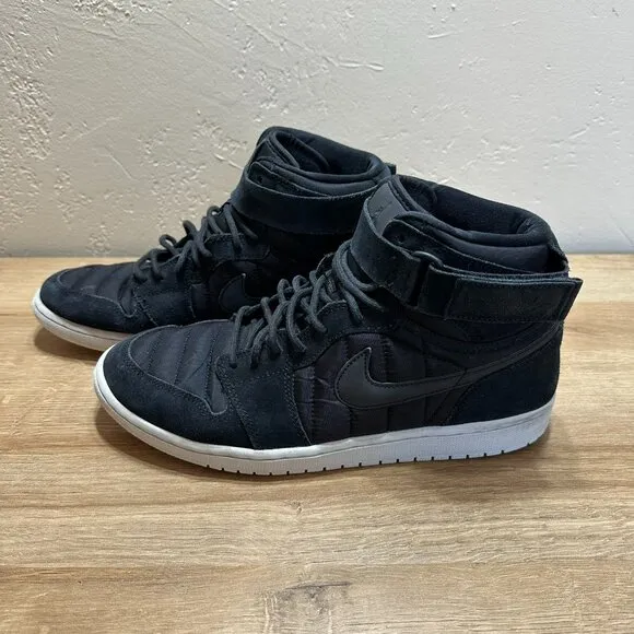 Nike Air Jordan Retro High Strap Sneakers Black Men's 11