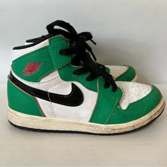 Nike Air Jordan Retro Lucky Green High Top Sneakers