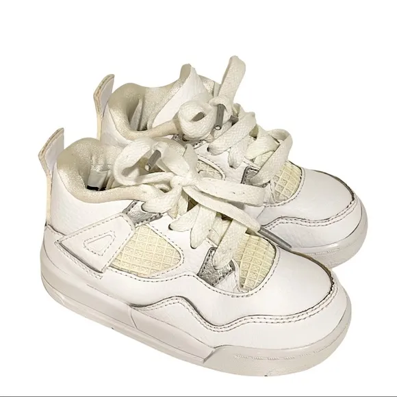 Nike Air Jordan White Retro Pure Money Infant High Top Sneakers Size 7C