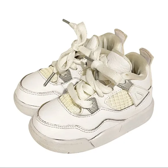 Nike Air Jordan White Retro Pure Money Infant High Top Sneakers Size 7C