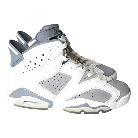 NIKE Air Jordan 6 Retro 'Cool Grey' Sneakers Size  7