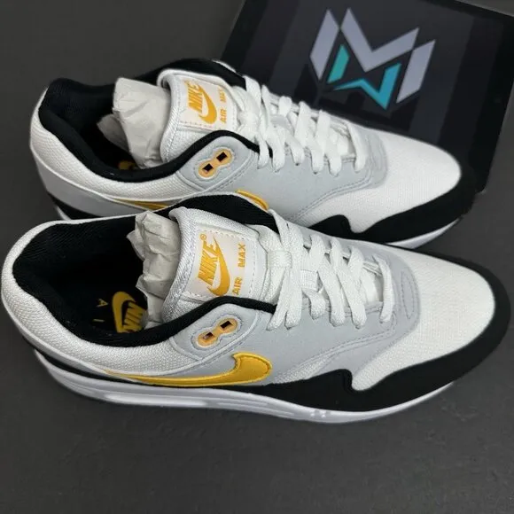 Nike Air Max 1 Steelers White Gold Black Sneakers Retro FD9082-104 Men’s Sizes