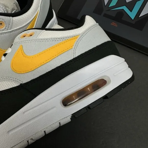 Nike Air Max 1 Steelers White Gold Black Sneakers Retro FD9082-104 Men’s Sizes