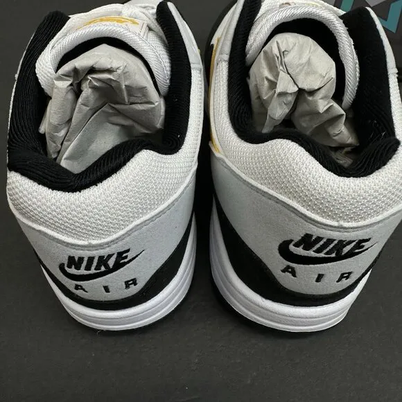 Nike Air Max 1 Steelers White Gold Black Sneakers Retro FD9082-104 Men’s Sizes
