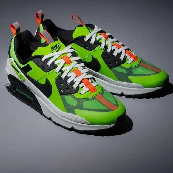 Nike Air Max 90 Drift Green and Black Sneakers