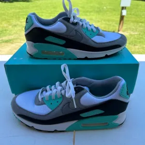 Nike Air Max Sneakers in White and Teal