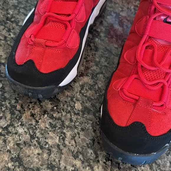 Nike Air Max Uptempo Red and Black Sneakers EUC 10