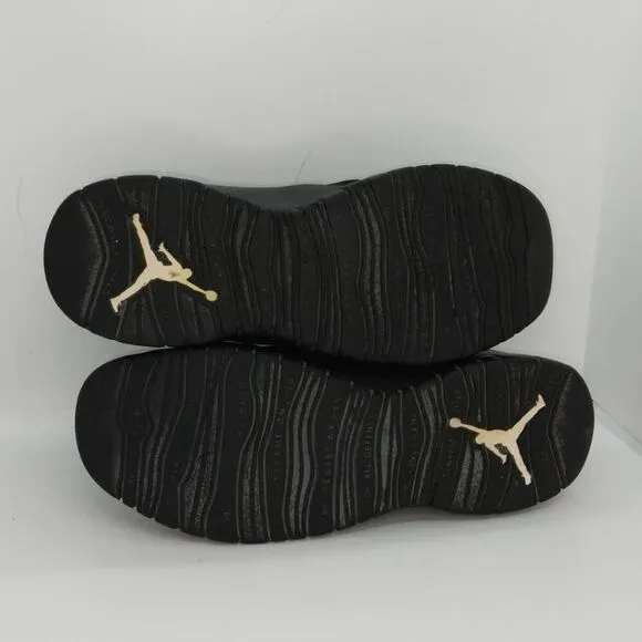 Nike Air Jordan 10 Retro Boys Pre-owned Black Basketball Sneakers - sz. 6Y