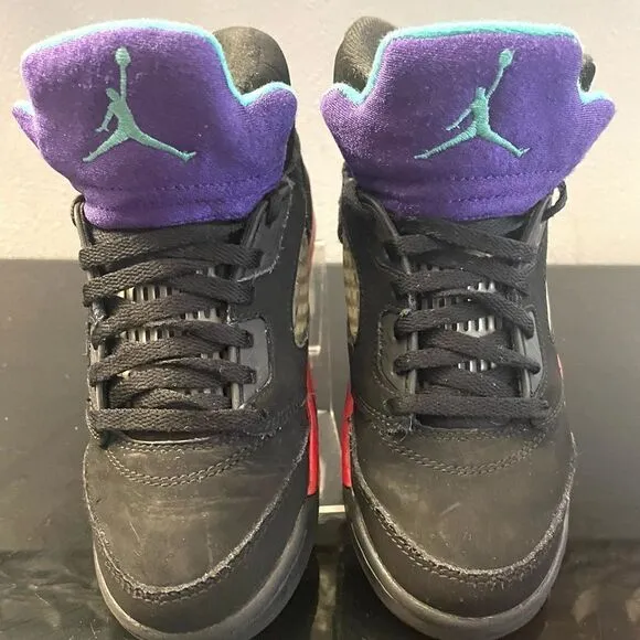 Nike Air Jordan 5 Retro &quot;Top 3&quot; Black Fire Red Metallic GrapePS SZ 1Y CZ2990-001