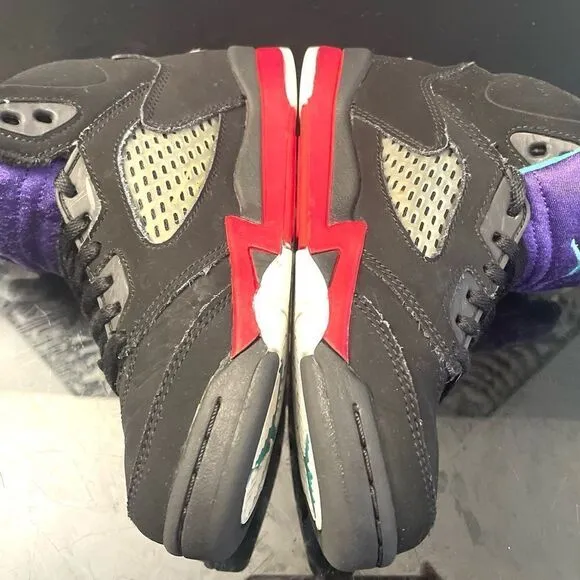 Nike Air Jordan 5 Retro &quot;Top 3&quot; Black Fire Red Metallic GrapePS SZ 1Y CZ2990-001