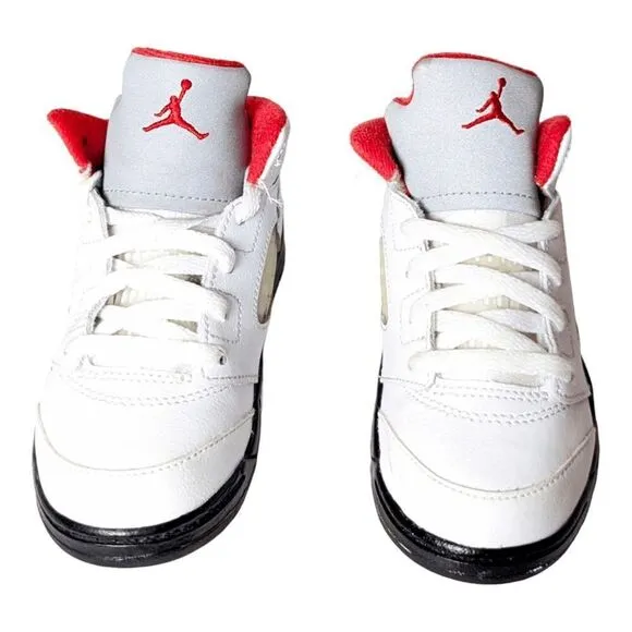 NIKE Air Jordan 5 Retro 'Fire Red' TD Sneakers Suze 9C