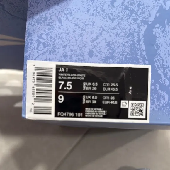 Nike Black and White Sneakers Ja Morant