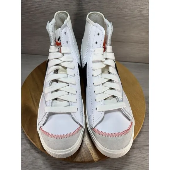 Nike Blazer Mid 77 Men Casual White Black Jumbo Swoosh DD3111 100 Size 12
