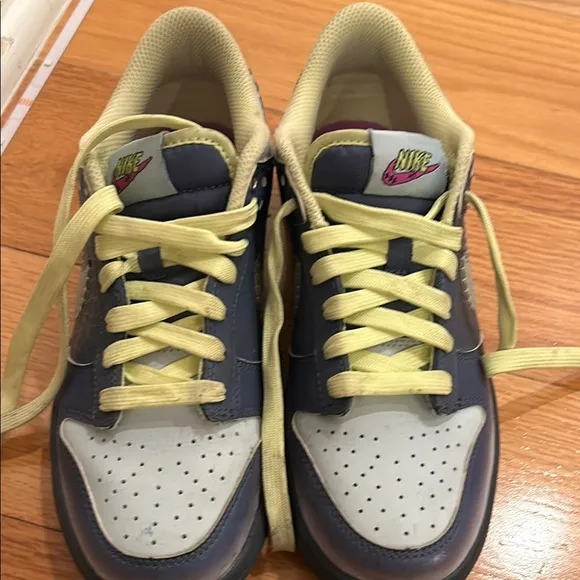 Nike Blue and Cream Sneakers
