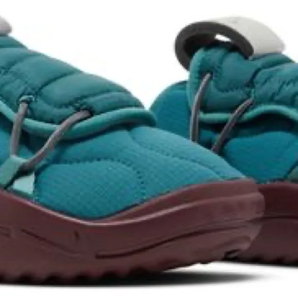 Nike Blue and Red Slip-Ons with Supportive Sole