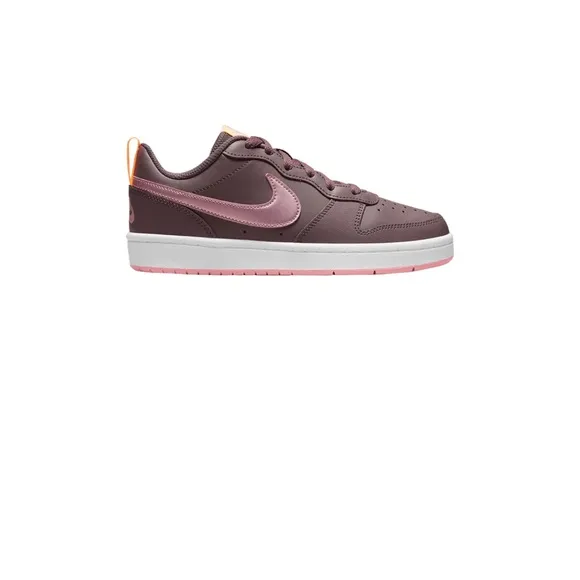 Nike Brown and Pink Court Borough Low 2 (GS)