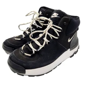 Nike City Classic Lace Up Sneaker Boots Black White Women's Size 8.5