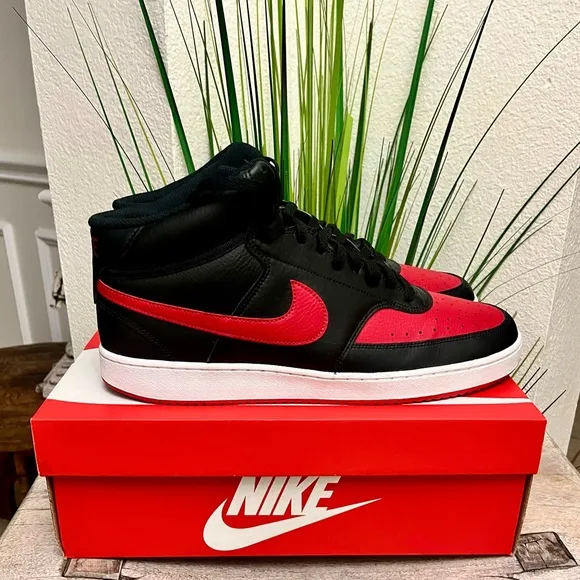 Nike Court Vision Retro Mid Bred Sneakers