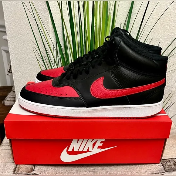 Nike Court Vision Retro Mid Bred Sneakers
