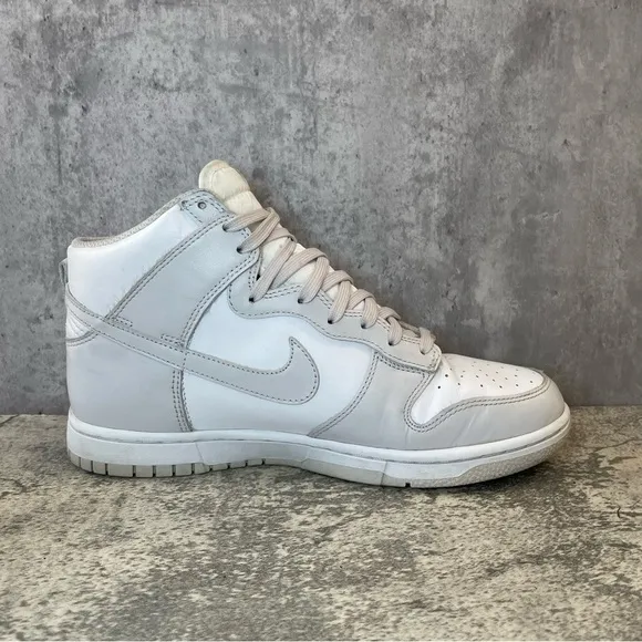 Nike Dunk High Retro 'White Vast Grey' Sneakers Mens sz 8.5