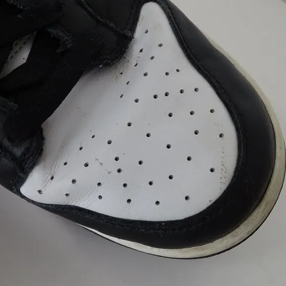 Nike Dunk Low Retro Black White Panda Leather Sneakers Men Size 9.5 DD1391 100