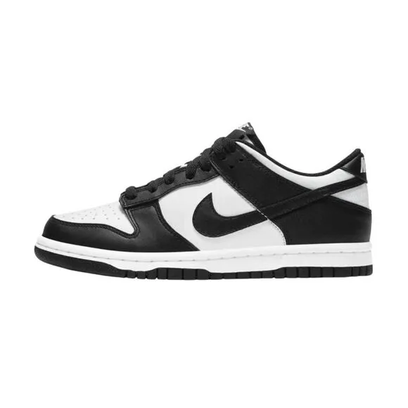 NIKE Dunk Low Retro 'Black White' Sneakers Size 10