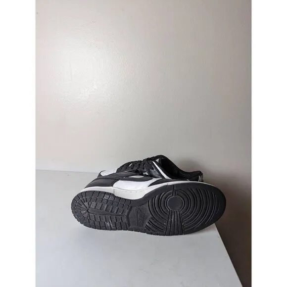 NIKE Dunk Low Retro 'Black White' Sneakers Size 10