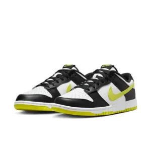 Nike Dunk Low Retro DV0833-110 Sneakers Men's Black Bright Cactus Leather PSS91