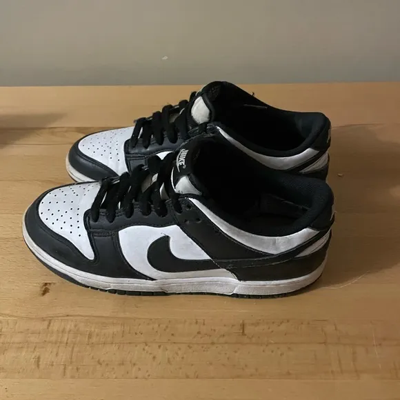 Nike Dunk Low Retro GS Panda Black White Sneakers CW1590-100 Sz 6Y