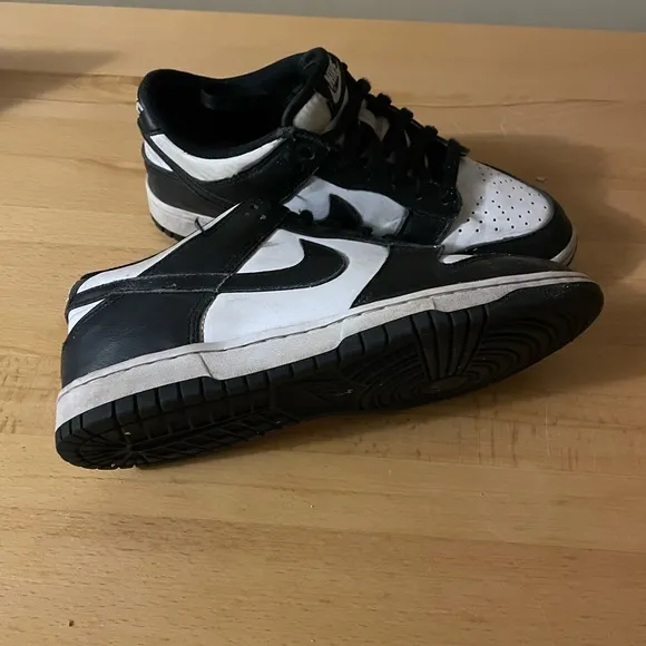 Nike Dunk Low Retro GS Panda Black White Sneakers CW1590-100 Sz 6Y