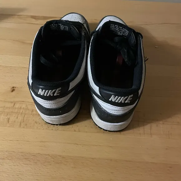 Nike Dunk Low Retro GS Panda Black White Sneakers CW1590-100 Sz 6Y