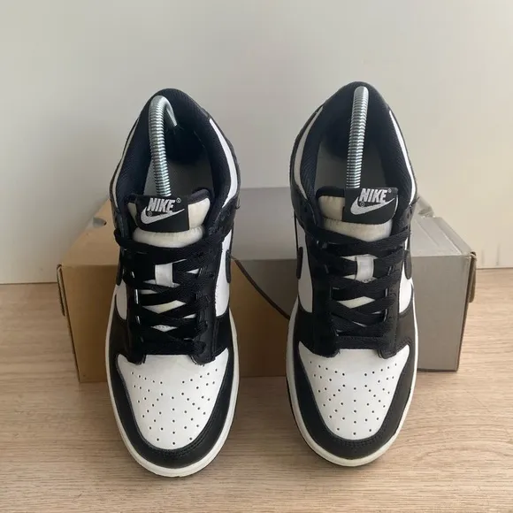 Nike Dunk Low Retro Panda Sneakers- SZ 6.5 Y- 8 W