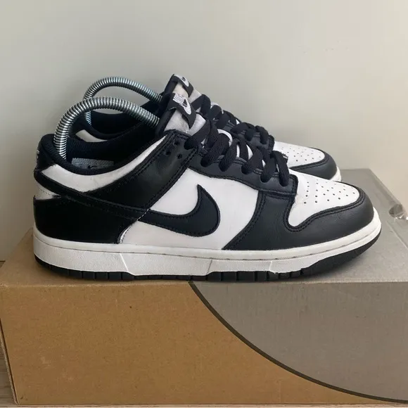Nike Dunk Low Retro Panda Sneakers- SZ 6.5 Y- 8 W