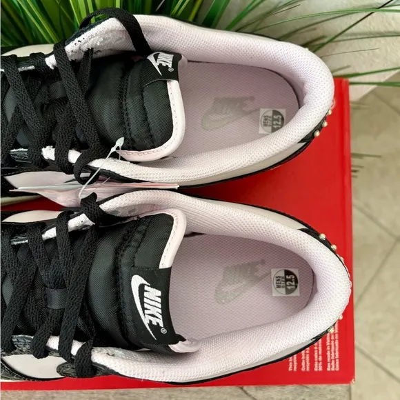 Nike Dunk Low Retro Pink Black Croc Sneakers