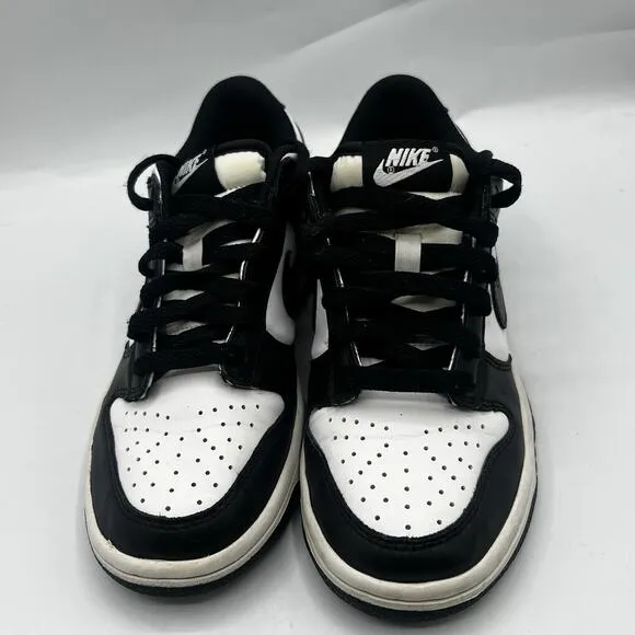 Nike Dunk Low Retro White Black Panda GS CW1590-100 Size 5Y Casual Sneakers