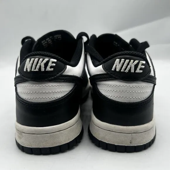 Nike Dunk Low Retro White Black Panda GS CW1590-100 Size 5Y Casual Sneakers
