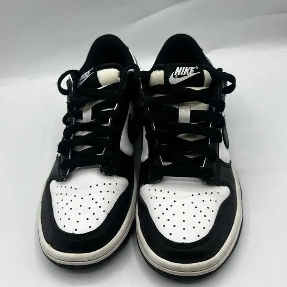 Nike Dunk Low Retro White Black Panda GS CW1590-100 Size 5Y Casual Sneakers