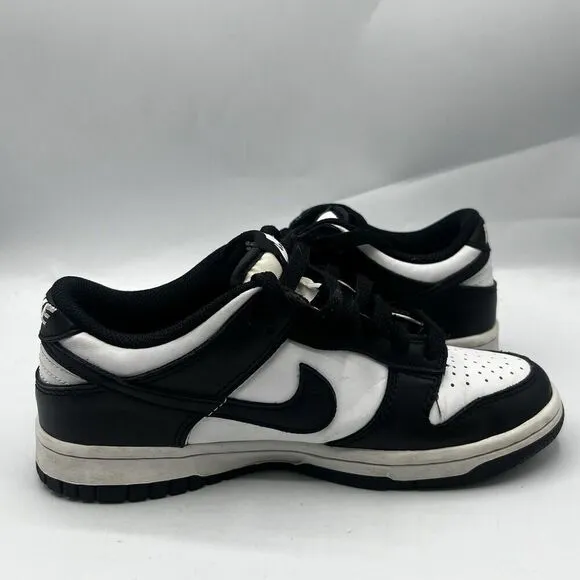 Nike Dunk Low Retro White Black Panda GS CW1590-100 Size 5Y Casual Sneakers