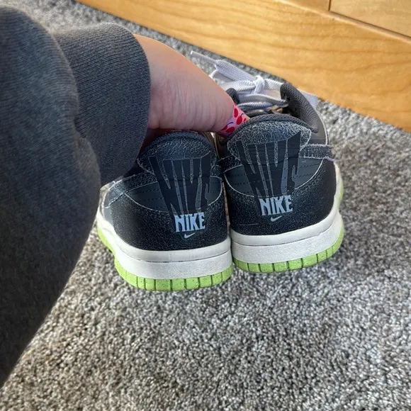 Nike Gray and Green Sneakers