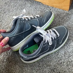 Nike Gray and Green Sneakers