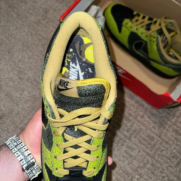 Nike Green and Black Sneakers