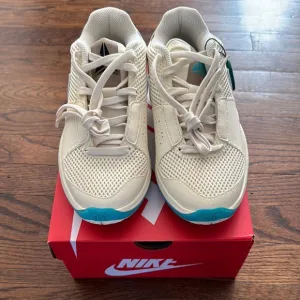 Nike Ja Morant Cream and Teal Sneakers