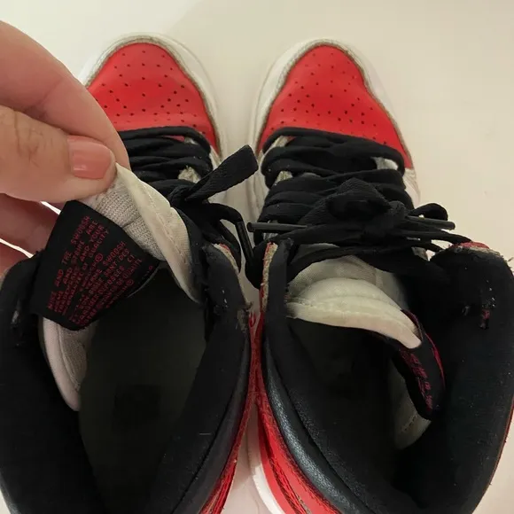 Nike Jordan 1 retro high og heritage basketball sneakers 3 Y